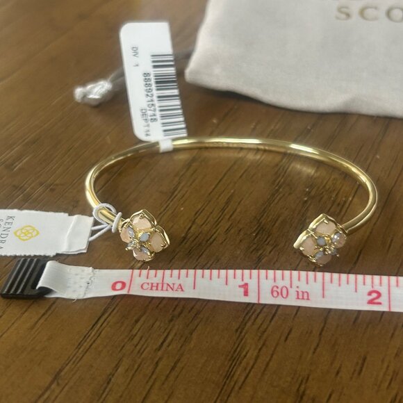 Kendra Scott DIRA Stone cuff bracelet PINK nwt - Picture 10 of 10